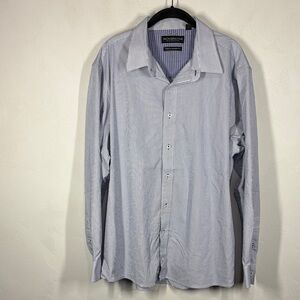 Nick Graham Men's Light Blue Pinstripe Dress Shirt size 2XL